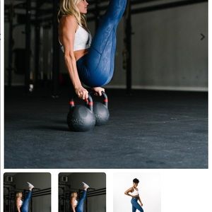 Dark Navy Camo Pocket Light n Tight Hi-Rise Capri